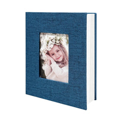 HenPisen Photo Album 4x6 with 100 top-loading pockets and blue cover for easy memory organization.