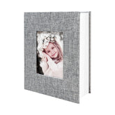 HenPisen photo album 4x6 with linen cover shows textured elegance for display.