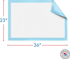 Henry Schein underpad poly backing resists surface moisture.