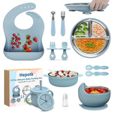 Hepotk suction plate keeps meals mess-free for toddlers.