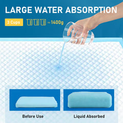 HEPPYPLUS underpads multi-layer-protection image highlights layered design for containment.