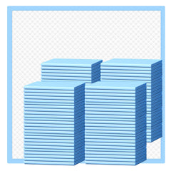 HEPPYPLUS underpads quick-dry image demonstrates fast absorption and surface protection.