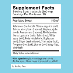 Herbalogic Flashback label close-up highlighting natural ingredients.