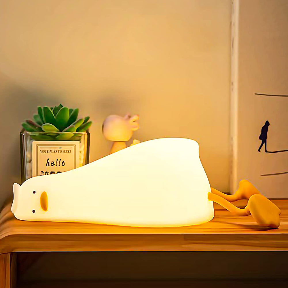 HERBESTBAY duck night light on bedside with warm, gentle glow for bedtime use