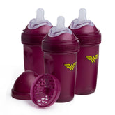 Herobility Wonder Woman bottle with double anti-colic system for calmer feeds.