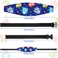 HESTYA owl headrest pattern keeps baby's head steady on strolls