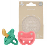 HEVEA pacifier orthodontic tulip pink teat close-up for baby-friendly comfort