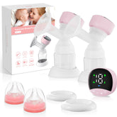 HEYAXA wearable breast pump shows lightweight portable design for busy moms.