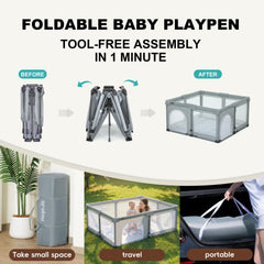 Heyo.Ja mesh side offers a 360 view for easy supervision.