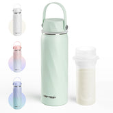 HEYTRIP 20oz breastmilk cooler bottle in travel-ready setup for on-the-go feeding