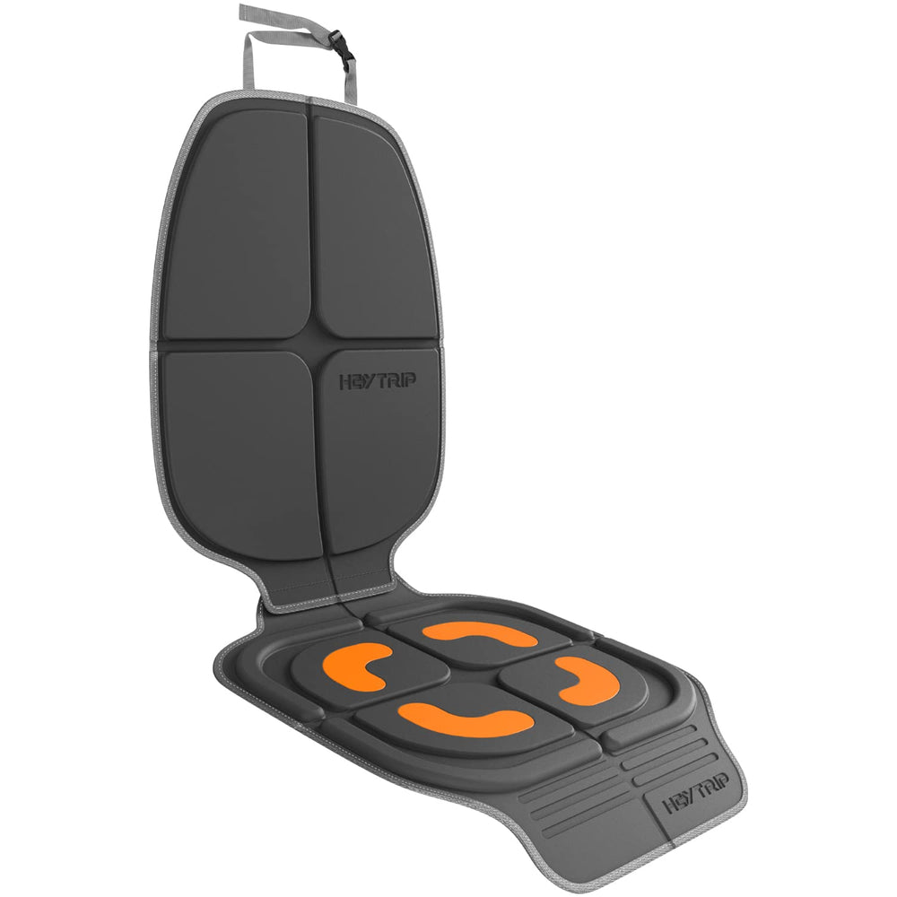 HEYTRIP car seat protector rear-facing setup protects upholstery and simplifies cleanup.