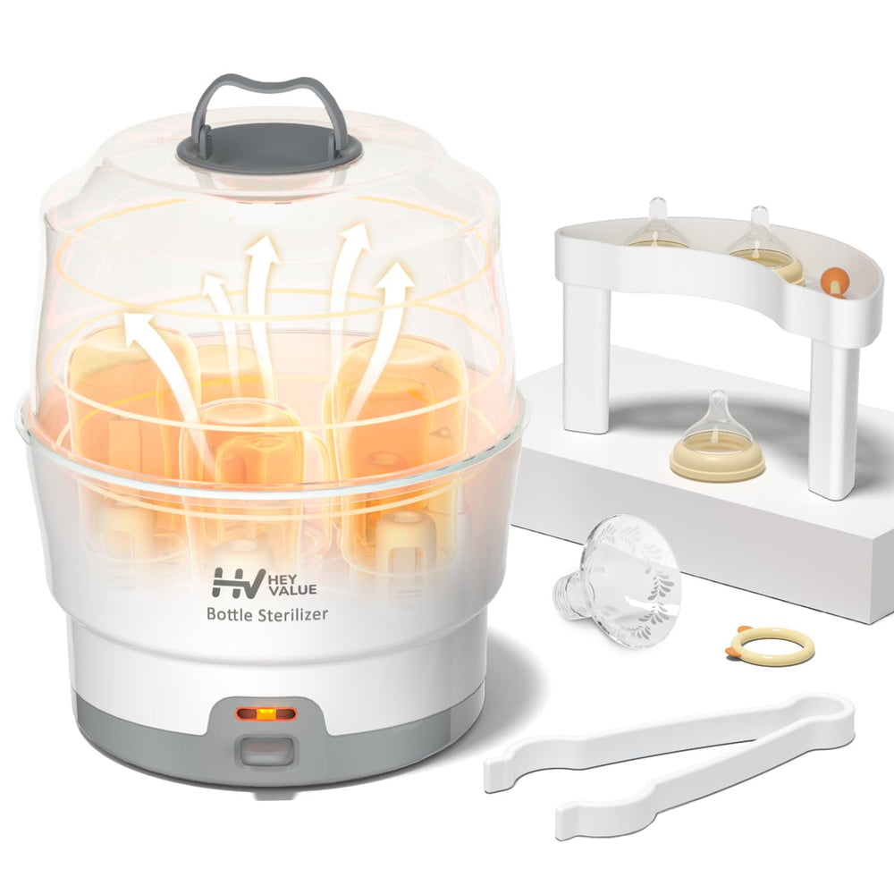HEYVALUE Ease-Steam top view shows compact footprint for busy kitchens.