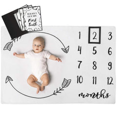 HH Henry Hunter milestone blanket in soft fleece perfect for newborn photo sessions