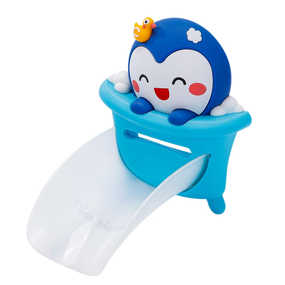 hhf penguin faucet extender front view for toddlers, easy handwashing setup