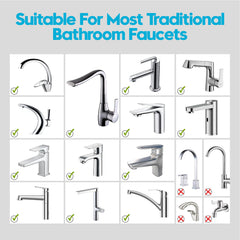 hhf penguin faucet extender directs water stream to kids' hands