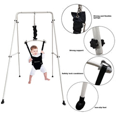 HI SUYI door jumper in use shows compact footprint for small spaces.