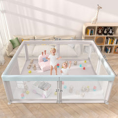Hiaksedt Pet-free playpen design creates a stable, safe space