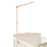 HI BABY MONMENT crib mobile holder in beech wood adds warmth and stability.