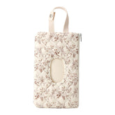 HIBEAR quilted wipe pouch front view shows easy stroller access.