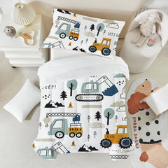 HICAND pillowcase featuring vehicle design supports soft, gentle evening snuggles