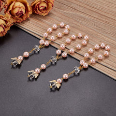 Hicarer pink party-favor rosaries delight guests at weddings and baby showers