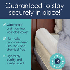 Hiccapop bed rail fits king, queen, full and twin beds.