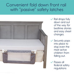 hiccapop crib rail fits most major cribs for easy compatibility and safety.