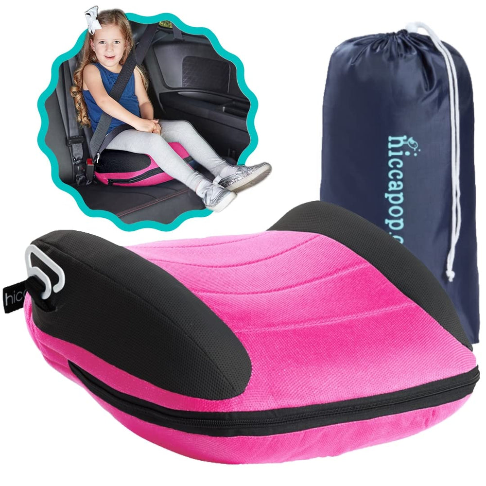 Hiccapop UberBoost inflatable booster seat ready for travel comfort and quick setup