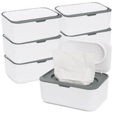 Hiceeden wipes dispenser six-pack front view, compact for nursery organization