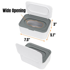 Hiceeden wipes dispenser with window lid, easy wipe level monitoring