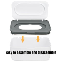 Hiceeden wipes container with non-slip base stays steady on counters