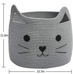 HiChen cat-ear design basket adds decorative charm while organizing items.