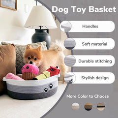 HiChen cotton rope storage basket suitable for nursery organization