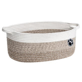HiChen dog basket with paw design for durable pet item storage.