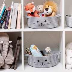 HiChen versatile storage bin for remotes, vitamins, and baby essentials near desks.