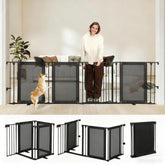HIDOG freestanding gate wide panel configured for a doorway