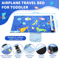 Hifezonker toddler airplane bed soft velvet fabric enhances comfort on long flights.