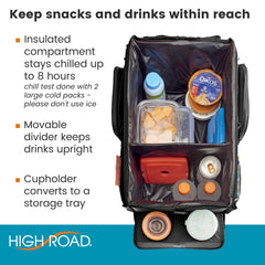 High Road CarHop cup holder tray converts to desk for on-the-road use