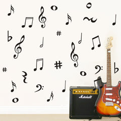 Hiluck removable music stickers for studios easy to apply
