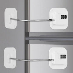Himake fridge lock front view highlights sturdy design for secure storage