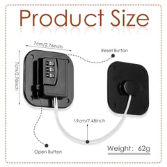 Himake fridge lock in use with no keys, enabling quick access.