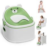 Himold 3-in-1 potty trainer with bear design supports growing potty skills at home.