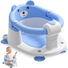Himold baby bath seat front view offers secure support for babies 6 months and up.