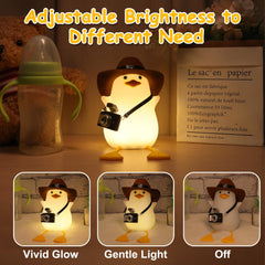 Hinittey Cowboy Duck Night Light dimmer for adjustable brightness