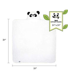 HIPHOP PANDA 500gsm towel keeps baby warm and dry after bath.