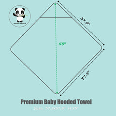 Close-up of bamboo rayon fabric on HIPHOP PANDA hooded towel