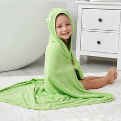 HIPHOP PANDA hooded towel two-layer absorbent for quick drying