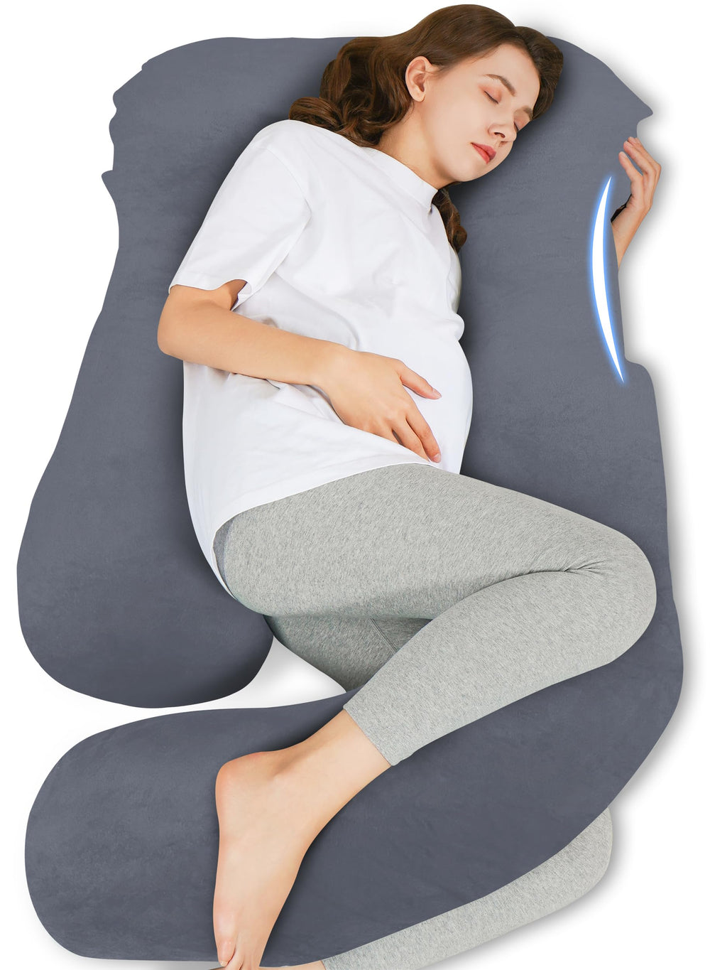 HIPHOP PANDA U-Shaped Pillow full-body cradle supports comfortable side sleep