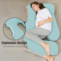 HIPHOP PANDA full-body support pillow aids side sleepers for better rest.