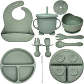 HippoBaby baby-led weaning set packaging shows versatile feeding options for toddlers.